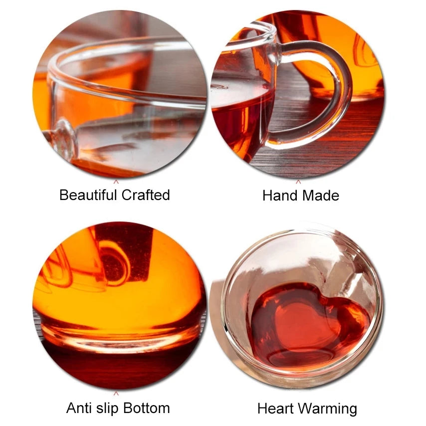 Heart Glass Cup