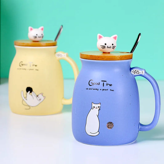 kitten coffee ceramic mugs