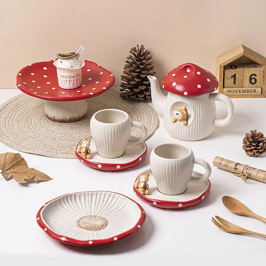 Mushroom Tea Set