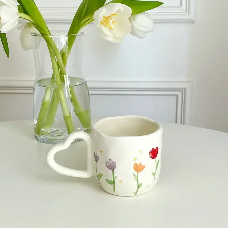 Floral Ceramic Coffee Mug