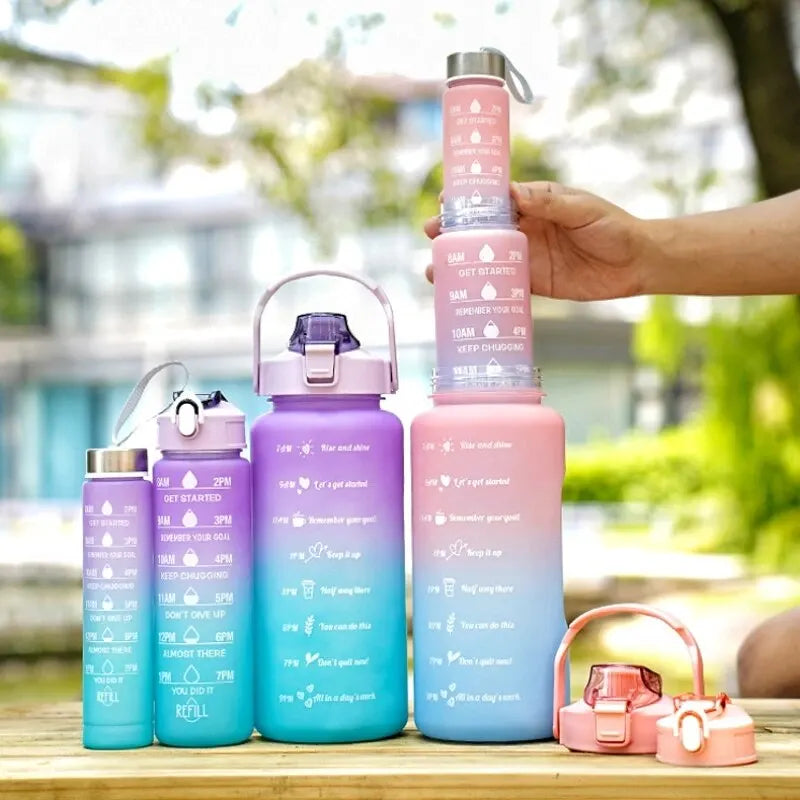 Gradient Water Bottles Set