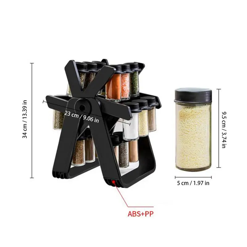 Rotating Spice Rack Organizer