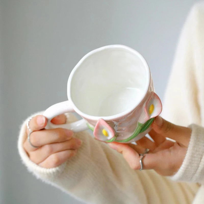 Handmade Flower Mug