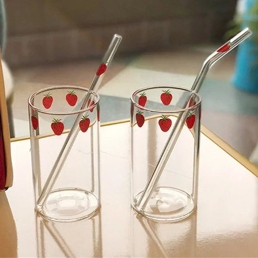 Strawberry Glass Cup