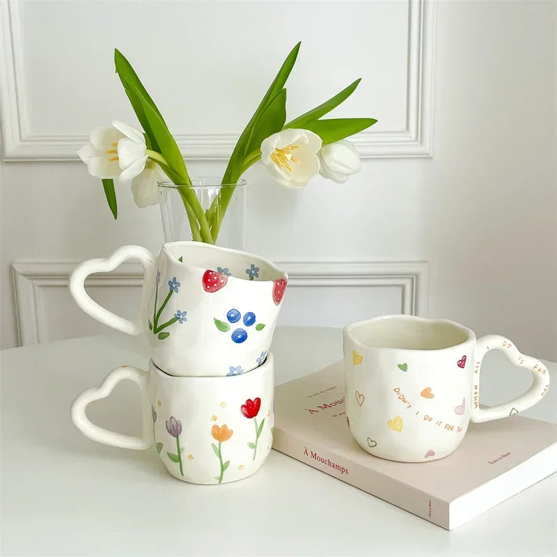 Floral Ceramic Coffee Mug