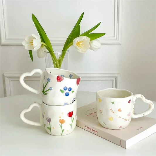 Floral Ceramic Coffee Mug