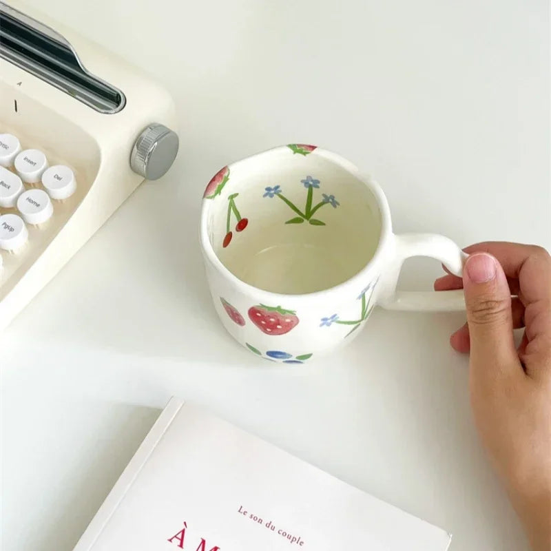 Floral Ceramic Coffee Mug