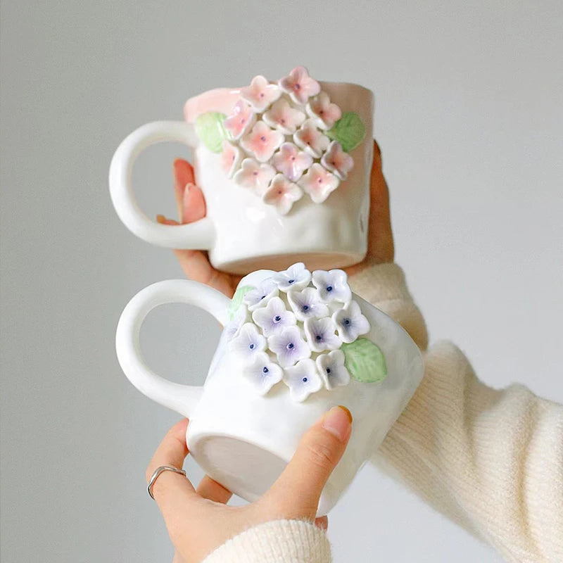 Handmade Flower Mug