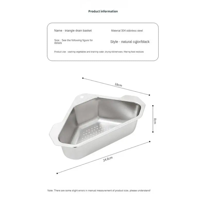 Triangular Sink Drain Basket