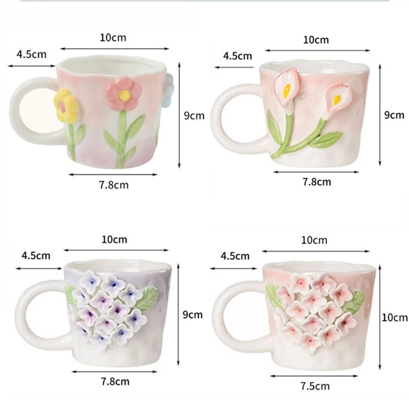 Handmade Flower Mug