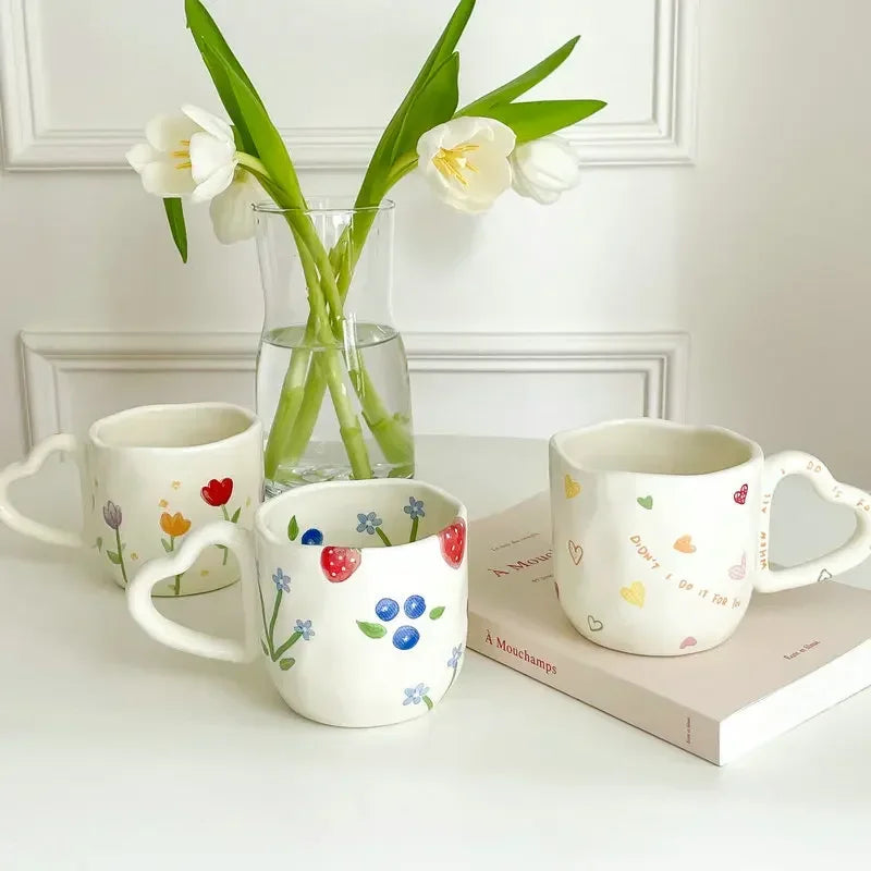 Floral Ceramic Coffee Mug